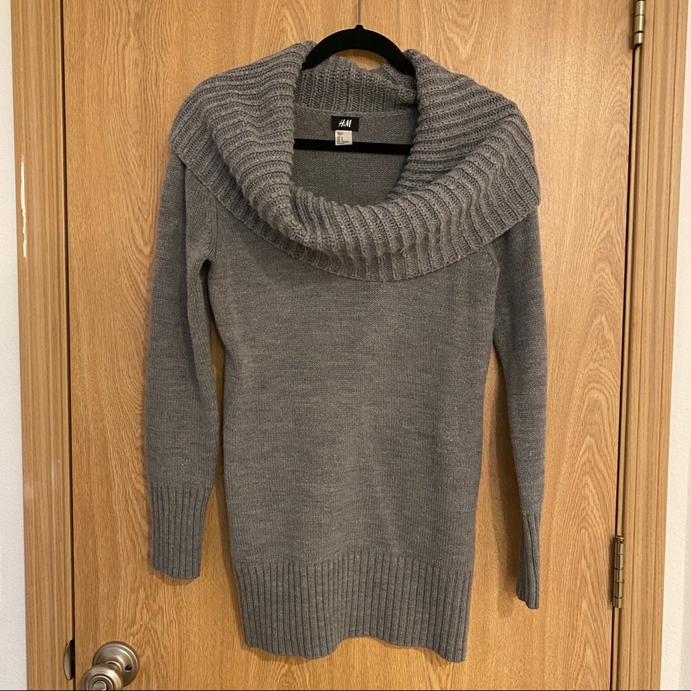 H&M Chunky Knit Cowl Neck Sweater